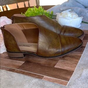 Pierre Dumas Brown Leather Slip-On Loafers